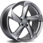 Statusfälgar Twist Matt Anthracite Front Polished 8x18 jako: 5x112 et: 35