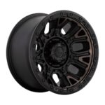 Statusfälgar D824 TRACTION MATTE BLACK W/ DOUBLE DARK TINT 9x17 jako: 6x120 et: 1