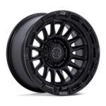 Statusfälgar BR025 RIVAL MATTE BLACK W/ GLOSS BLACK LIP 8.5x17 jako: 5x127 et: 10
