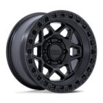 Statusfälgar KM553 TORX MATTE BLACK W/ GLOSS BLACK LIP 9x17 jako: 5x127 et: -12