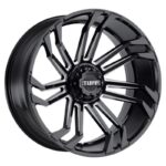 Statusfälgar GLOSS BLACK W/ MILLED SPOKES 10x20 jako: 6x135 et: -23
