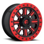 Statusfälgar GLOSS BLACK RED TINTED CLEAR 7x22 jako: 4x137 et: 13