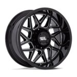Statusfälgar MO812 TURBINE GLOSS BLACK MILLED 9x20 jako: 8x180 et: 1