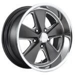 Statusfälgar UC120 MATTE GUN METAL MACHINED 8x18 jako: 5x114,3 et: 1