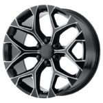 Statusfälgar PR176 Gloss Black Milled 9x22 jako: 6x139,7 et: 24