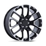 Statusfälgar PR224 GLOSS BLACK W/ MACHINED FACE 9x22 jako: 6x139,7 et: 28