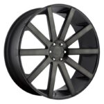 Statusfälgar DC121 MATTE BLACK DOUBLE DARK TINT 9x22 jako: 5x114,3 et: 38