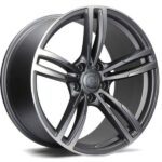 Statusfälgar Diamond Matt Anthracite Front Polished 8.5x19 jako: 5x120 et: 33