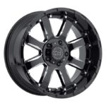 Statusfälgar SIERRA GLOSS BLACK W/ MILLED SPOKES 9x20 jako: 5x150 et: 12