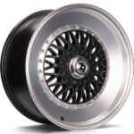 Statusfälgar SV-F Matt Black Front Polished Lip Polished 7x15 jako: 4x100/114,3 et: 30