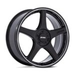 Statusfälgar PE003 P2E GLOSS BLACK W/ MACHINED LIP 8.5x20 jako: 5x108/114,3 et: 40