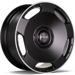 Statusfälgar MF.6 Matt Black Machined Lip 10x22 jako: 5x130 et: 30