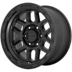 Statusfälgar KM544 Satin Black With Gloss Black Lip 9x17 jako: 5x127 et: 18