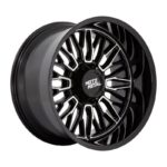 Statusfälgar MO809 STINGER GLOSS BLACK MACHINED 10x20 jako: 8x165,1 et: -18
