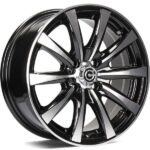 Statusfälgar Raven Black Front Polished 7x16 jako: 5x118 et: 40