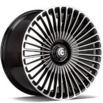 Statusfälgar Hurricane Black Front Polished 11x21 jako: 5x112 et: 47