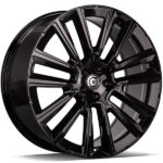 Statusfälgar Knockout Black Glossy 9x20 jako: 5x108 et: 38