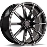 Statusfälgar MF.11 Black Front Polished 10x23 jako: 5x130 et: 30