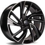 Statusfälgar Monaco Black Front Polished 6.5x15 jako: 5x100 et: 38