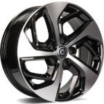 Statusfälgar Pacific Black Front Polished 7.5x18 jako: 5x114,3 et: 45