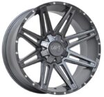 Statusfälgar D88 Flatgrey milled rivets 9x18 jako: 6x135/139,7 et: 25