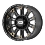 Statusfälgar XD829 Satin Black Machined Dark Tint 10x20 jako: 5x127 et: -24