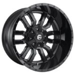 Statusfälgar D596 SLEDGE MATTE BLACK GLOSS BLACK LIP 8x18 jako: 6x114,3/120 et: 35