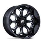 Statusfälgar FC862 SCEPTER GLOSS BLACK MILLED 12x22 jako: 5x127 et: -44