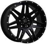 Statusfälgar D62 Flatblack milled rivets 9x20 jako: 6x139,7 et: 25