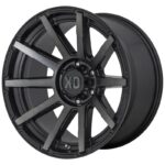 Statusfälgar XD847 OUTBREAK SATIN BLACK W/ GRAY TINT 8x17 jako: 5x114,3 et: 35