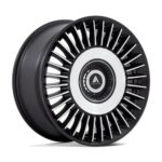 Statusfälgar SATIN BLACK BRIGHT MACH FACE 9x22 jako: 5x110 et: 15