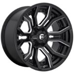 Statusfälgar FC711 GLOSS BLACK MILLED 10x22 jako: 6x135/139,7 et: -18