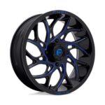 Statusfälgar D778 RUNNER UTV GLOSS BLACK MILLED CANDY BLUE 7x24 jako: 4x137 et: 13