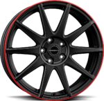 BORBET GTX Black Matt Rim Red 8x19 jako:5x114,3 et:50
