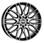Statusfälgar C25 Black Polished 8x18 jako: 5x120 et: 45