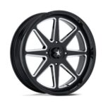 Statusfälgar M54 SPARK UTV GLOSS BLACK MILLED 7x20 jako: 4x110 et: 0