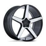 Statusfälgar NC283 MODENA GLOSS BLACK MACHINED 9x22 jako: 5x114,3 et: 35