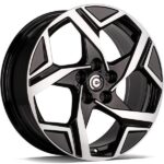 Statusfälgar Whistle Black Front Polished 7x17 jako: 5x114,3 et: 40
