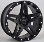 Statusfälgar D66 Flatblack 9x18 jako: 5x127 et: 35