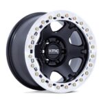 Statusfälgar KM238 VI BEADLOCK SATIN BLACK W/ MACHINED RING 10x20 jako: 6x135 et: -48