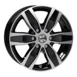 Statusfälgar Quantro 6 Black Polished 7x17 jako: 6x120 et: 45
