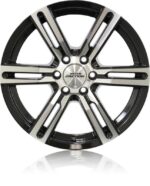 Statusfälgar KARGIN 6 Gloss Black Polished 7x16 jako: 6x130 et: 50