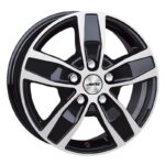 Statusfälgar Quantro Black Polished 6x15 jako: 5x130 et: 60