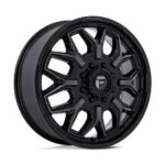 Statusfälgar D875 FLUX DUALLY GLOSS BLACK BRUSHED FACE W/ GRAY 8.25x20 jako: 8x165,1 et: -265