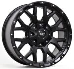Statusfälgar D357 Flatblack milled rivets 9x20 jako: 8x165,1 et: 18
