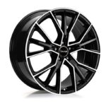 Statusfälgar AF18 Gloss Black Polished 8x18 jako: 5x112 et: 35