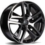 Statusfälgar Nice Black Front Polished 7x16 jako: 4x108 et: 25