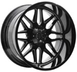 Statusfälgar D59 Glossblack milled 12x22 jako: 6x135/139,7 et: -44