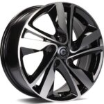 Statusfälgar Sunshine Black Front Polished 6x15 jako: 4x100 et: 35