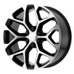 Statusfälgar PR176 Gloss Black Machined 9x22 jako: 6x139,7 et: 24
